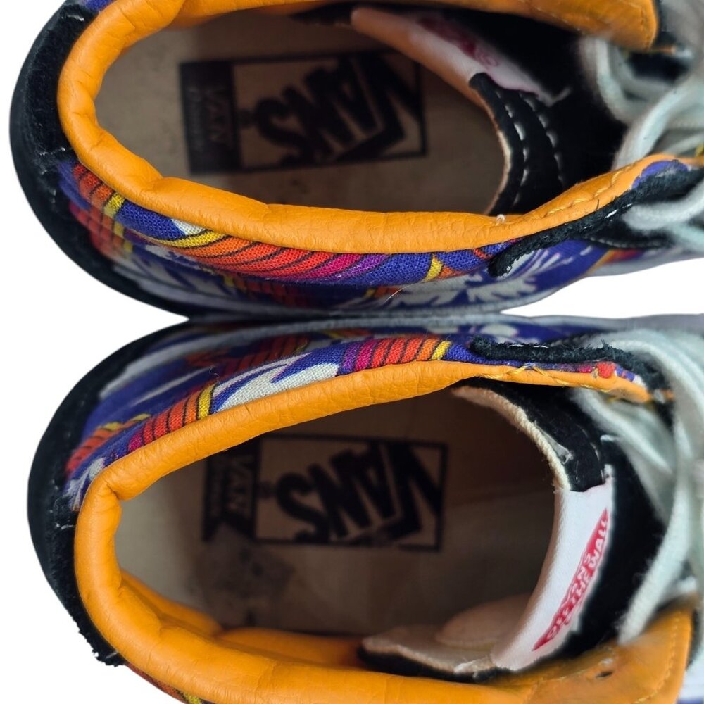 Vans Sk8-Hi Tropical Print Black Suede High Top Sneakers Men’s 7 / Women’s 8.5 - Picture 11 of 11